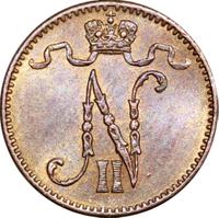 1 пенни 1908 года  Для Финляндии