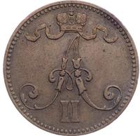 5 пенни 1866 года  Для Финляндии