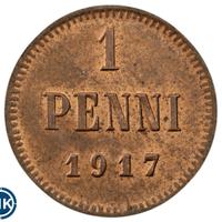 1 пенни 1917 года  Для Финляндии