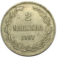 2 марки 1907 года L Для Финляндии