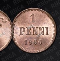 1 пенни 1906 года  Для Финляндии