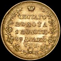 5 рублей 1824 года СПБ ПС