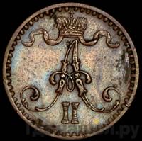 1 пенни 1865 года  Для Финляндии