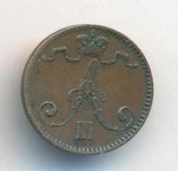 1 пенни 1891 года  Для Финляндии