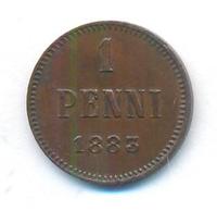 1 пенни 1883 года  Для Финляндии