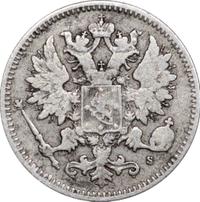 25 пенни 1875 года S Для Финляндии