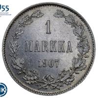 1 марка 1907 года L Для Финляндии