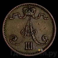 1 пенни 1881 года  Для Финляндии