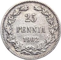 25 пенни 1902 года L Для Финляндии