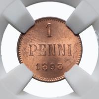 1 пенни 1893 года  Для Финляндии