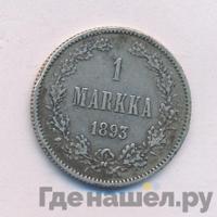 1 марка 1893 года L Для Финляндии