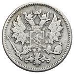 25 пенни 1875 года S Для Финляндии