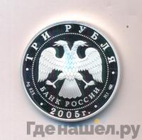 3 рубля 2005 года СПМД