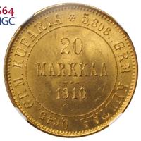 20 марок 1910 года L Для Финляндии