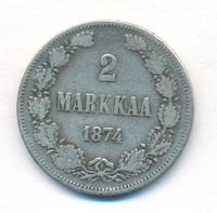 2 марки 1874 года S Для Финляндии
