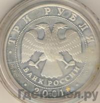 3 рубля 2001 года СПМД