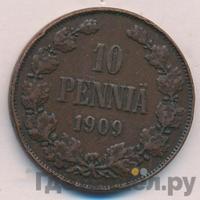 10 пенни 1909 года  Для Финляндии