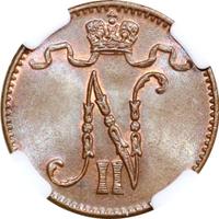 1 пенни 1912 года  Для Финляндии