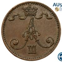 1 пенни 1881 года  Для Финляндии