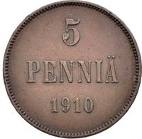 5 пенни 1910 года  Для Финляндии