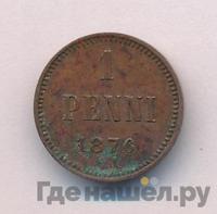 1 пенни 1876 года  Для Финляндии