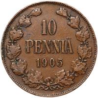 10 пенни 1905 года  Для Финляндии
