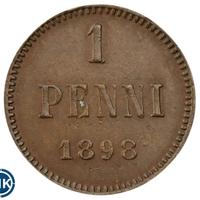 1 пенни 1898 года  Для Финляндии