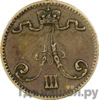 1 пенни 1882 года  Для Финляндии