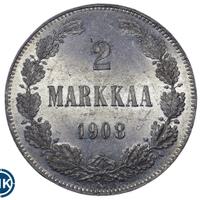 2 марки 1908 года L Для Финляндии