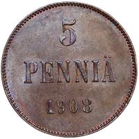 5 пенни 1908 года  Для Финляндии