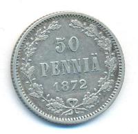 50 пенни 1872 года S Для Финляндии