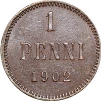 1 пенни 1902 года  Для Финляндии
