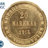 20 марок 1913 года S Для Финляндии