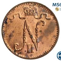 1 пенни 1916 года  Для Финляндии