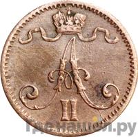 1 пенни 1876 года  Для Финляндии