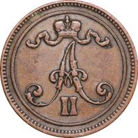 10 пенни 1866 года  Для Финляндии