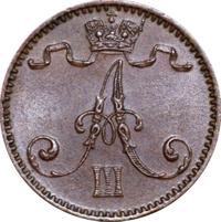 1 пенни 1892 года  Для Финляндии