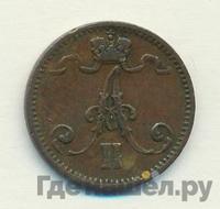 1 пенни 1872 года  Для Финляндии