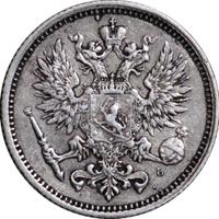 50 пенни 1890 года L Для Финляндии