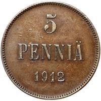 5 пенни 1912 года  Для Финляндии