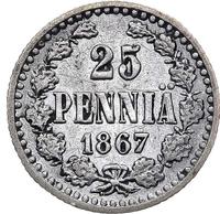 25 пенни 1867 года S Для Финляндии