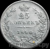 25 копеек 1840 года