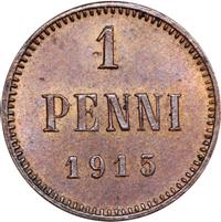 1 пенни 1915 года  Для Финляндии