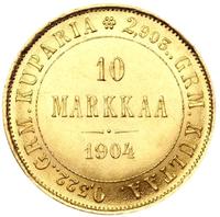 10 марок 1904 года L Для Финляндии
