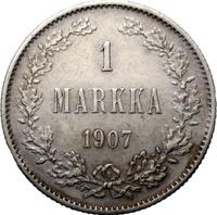 1 марка 1907 года L Для Финляндии