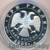 3 рубля 2005 года СПМД