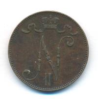 5 пенни 1901 года  Для Финляндии