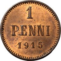 1 пенни 1915 года  Для Финляндии