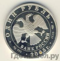 1 рубль 2005 года СПМД