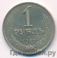 1 рубль 1987 года